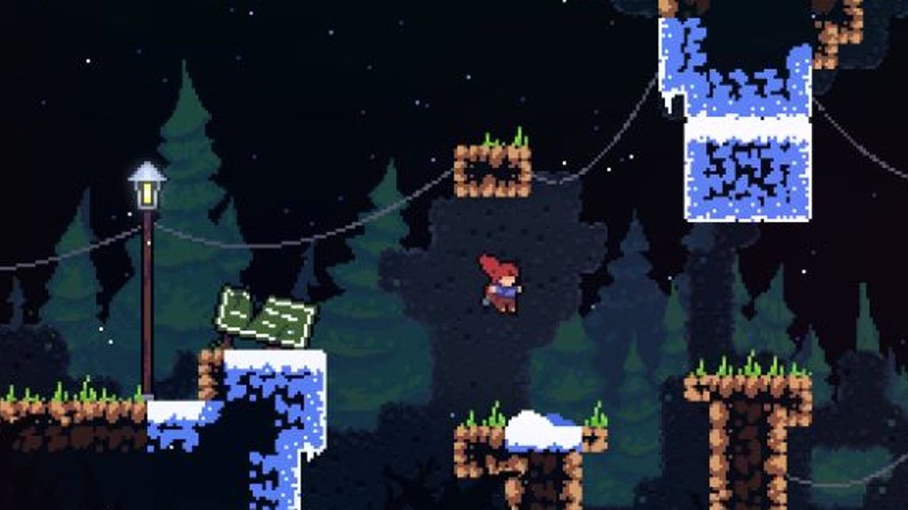 In-game screenshot — Low Orbit Lullaby: night climb