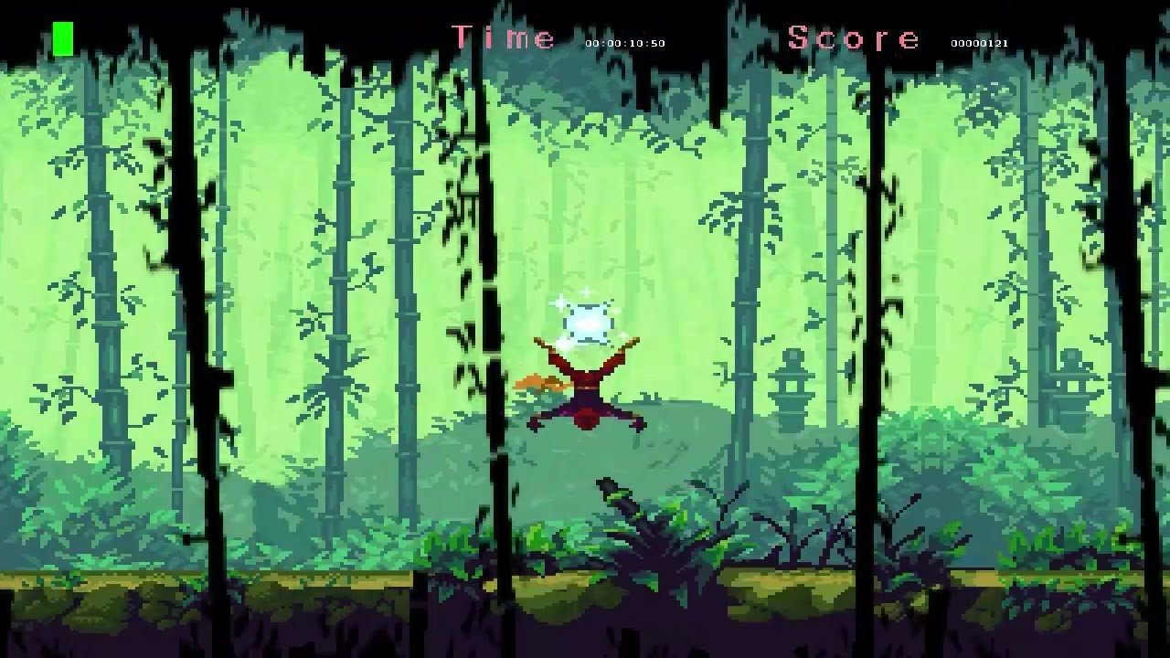In-game screenshot — The Lantern Parade: bamboo run